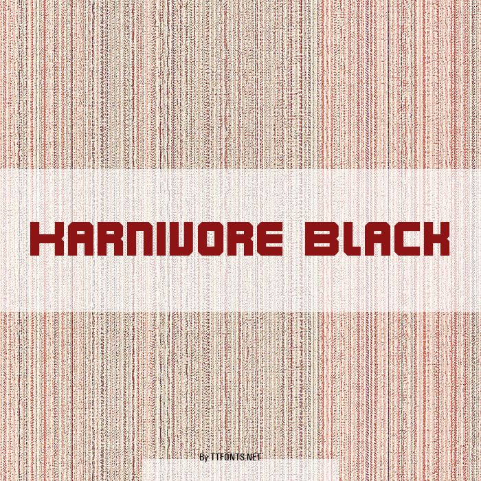 Karnivore Black example